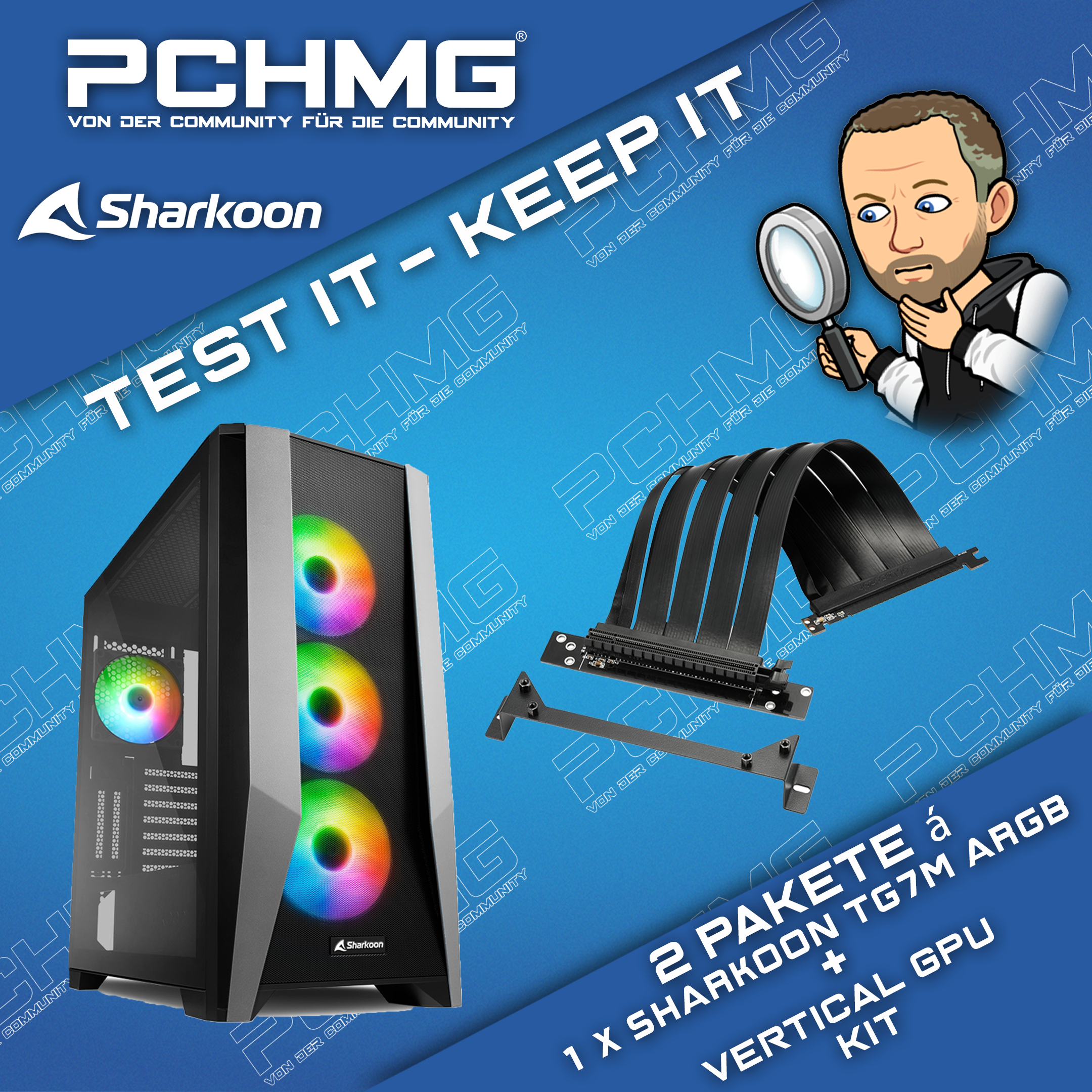 PCHMG "Test it - Keep it" - Sharkoon TG7M RGB - PCHMG "Test it - Keep it" - Sharkoon TG7M RGB