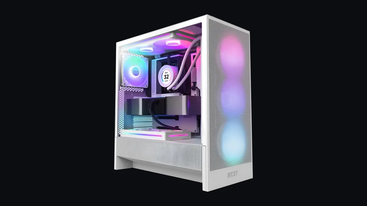 NZXT H5 Flow RGB in Weiß, Herstellerdarstellung von NZXT