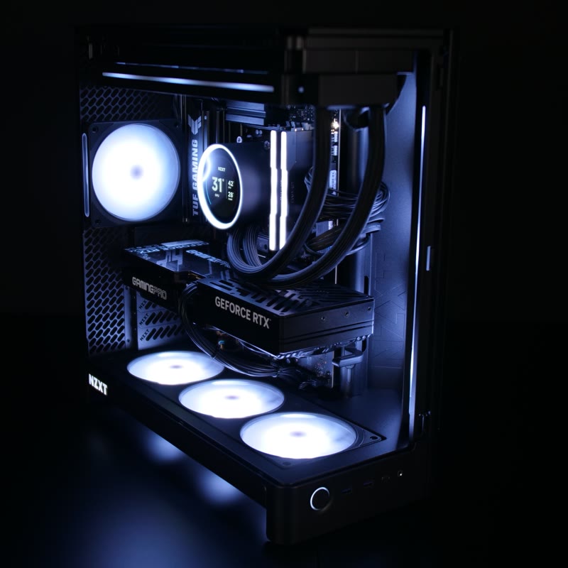 NZXT H6 White Build mit weißer Beleuchtung