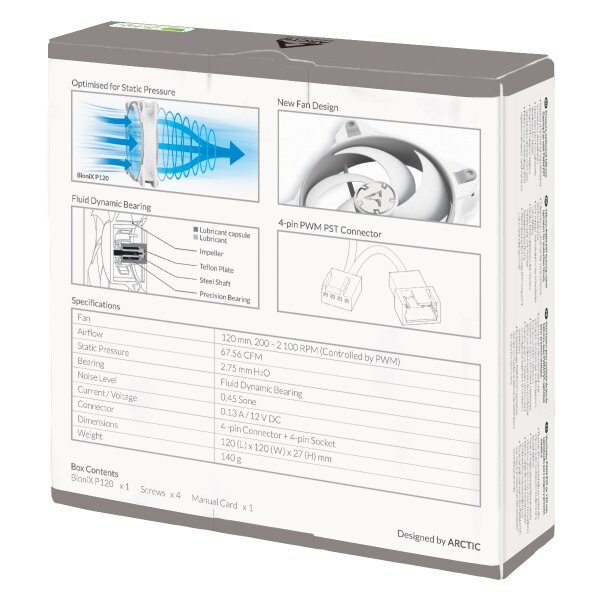 BioniX P - Verschiedene Variationen 120mm Grau/ Weiß