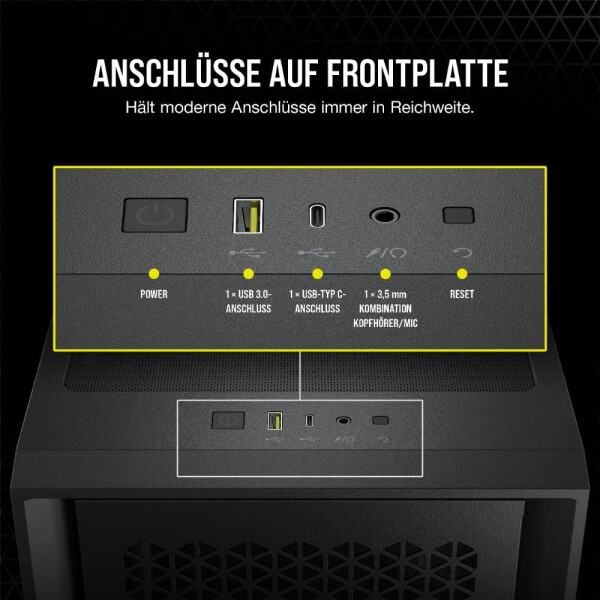 Corsair 4000D Airflow - Schwarz