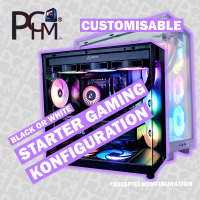 PCHM - Starter Gaming PC  I Black &amp; White I  (Customisable)