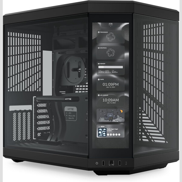 HYTE Y70 Touch BLACK - High-End Case mit Touchscreen