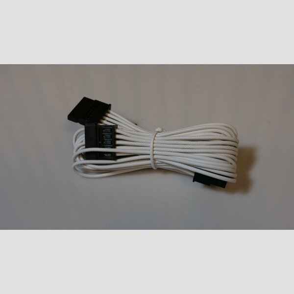 Original Seasonic Kabel - Sata Power 4 Connectors WHITE