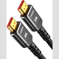 High-Speed HDMI 2.1 Kabel 5m - 8Gbps 8K@60Hz Highspeed 4K@120Hz 7680P eARC HDCP 2.2&2.3 DTS:X