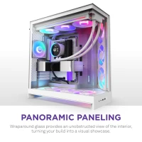 NZXT H9 Flow RGB+ (Inkl. Frame Fans) White