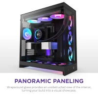 NZXT H9 Flow RGB+ (Inkl. Frame Fans) Black