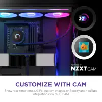 NZXT Kraken Plus (2025) I 360mm I LCD Display RGB I Black I inkl. Frame Fans