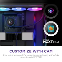 NZXT Kraken Plus (2025) I 360mm I RGB I White I inkl. Frame Fans