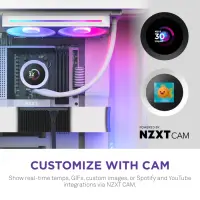 NZXT Kraken Plus (2025) I 240mm I RGB I LCD Display I White inkl. Frame Fans