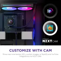 NZXT Kraken Plus (2025) I 240mm I RGB I LCD Display I Black inkl. Frame Fans