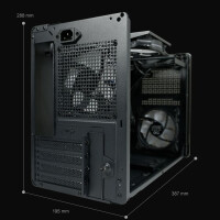 Amplified X - M-ATX PC Case mit Griff &a gallery