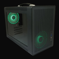 Amplified X - M-ATX PC Case mit Griff & RGB Lüftern