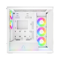 Arctic Xtender weiß - High-End Case mit ARGB Lüftern und Seitenscheiben