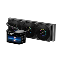 Krux HydroArc Black -  360 AiO Wasserkühlung mit Eck-Bildschirn