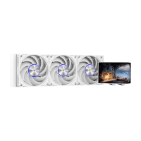 Krux HydroArc White - 360 AiO Wasserkühlung mit Eck-Bildschirm