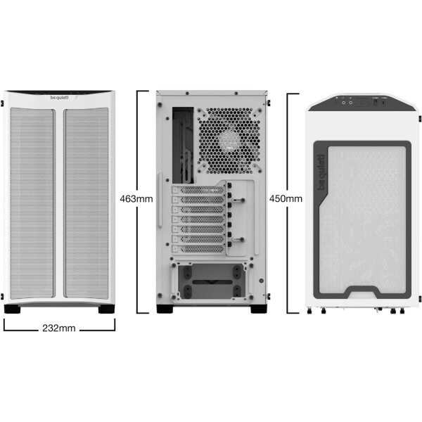 be quiet! Pure Base 500DX schallgedämmt weiß