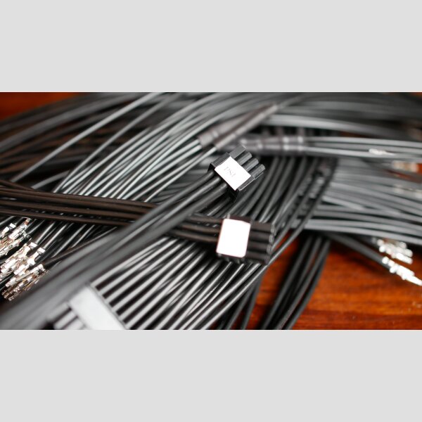 High Quality PSU Cables/ Short Extension Adapter Seasonic Focus & Prime GX/PX/TX 6Pin PCI-E Schwarz 65cm