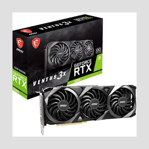 12GB MSI GeForce RTX 3060 Ventus 3X OC