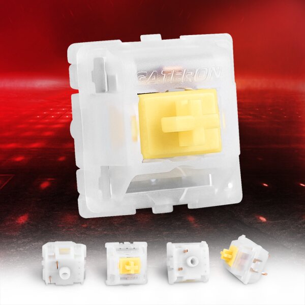 Switch Set Linear - Gateron CAP Milky Yellow 35stk.