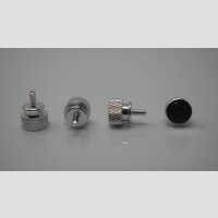 R&auml;ndelschraube/ Thumbscrew eloxiert  Silber M3